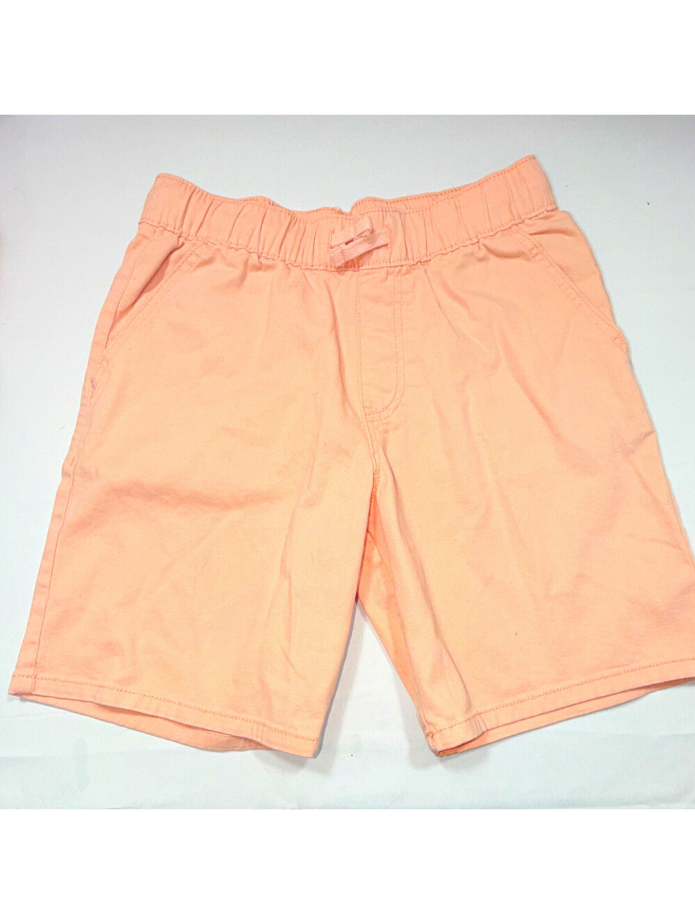 Thereabouts Unisex Kids 10-12 Pink Cargo Shorts Elastic Waist Pockets Cotton